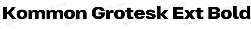Kommon Grotesk Ext Bold字体转换